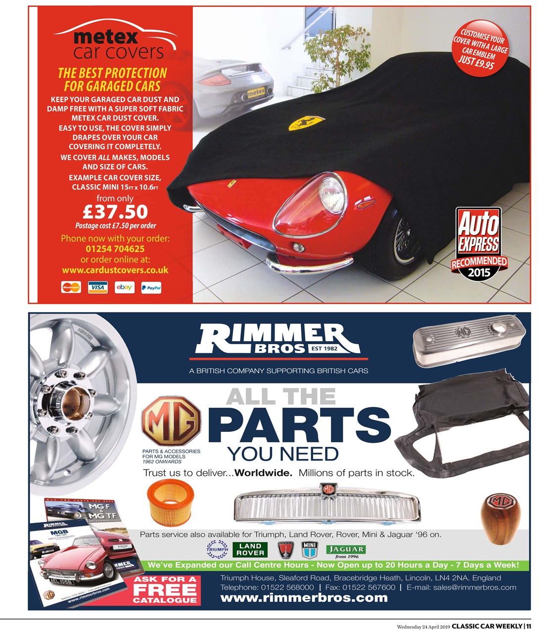 Classic Car Weekly Preview Pages
