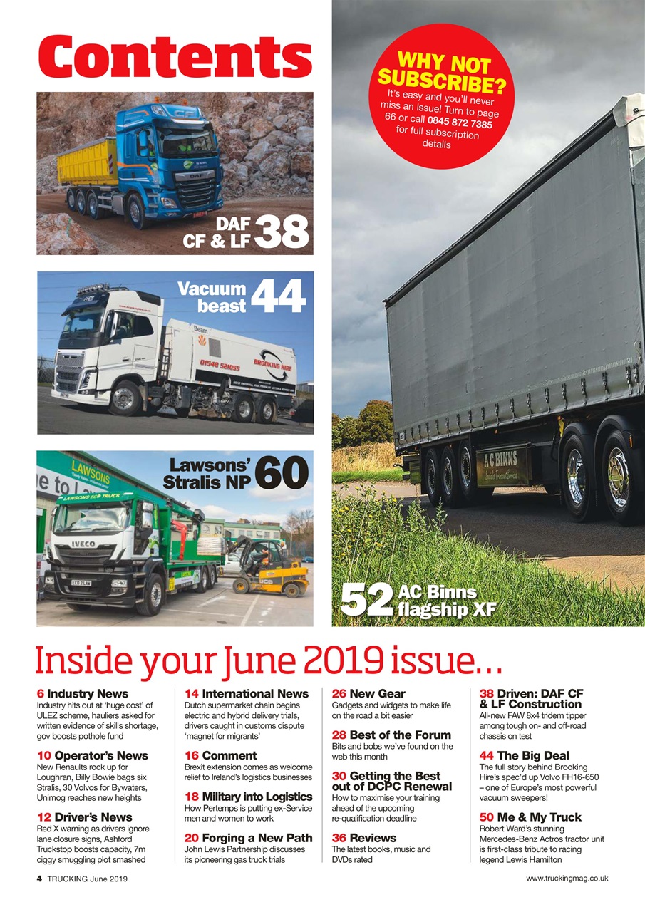 Trucking Magazine Preview Pages