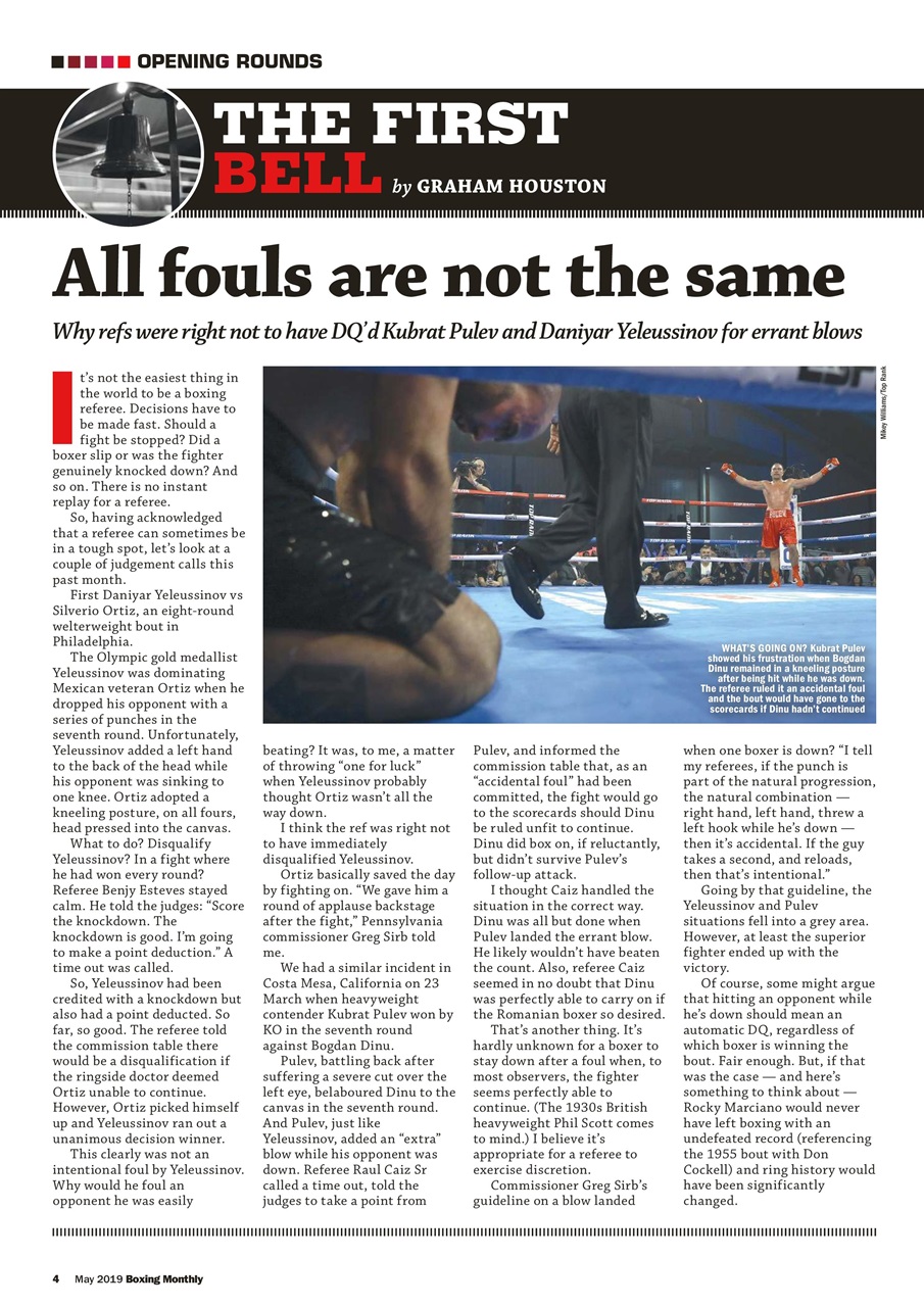 Boxing Monthly Preview Pages