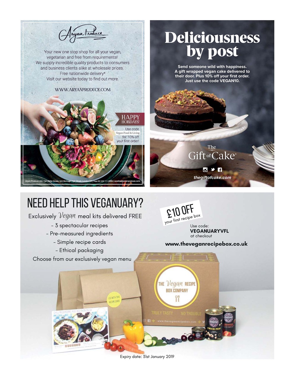 Vegan Food & Living Magazine Preview Pages