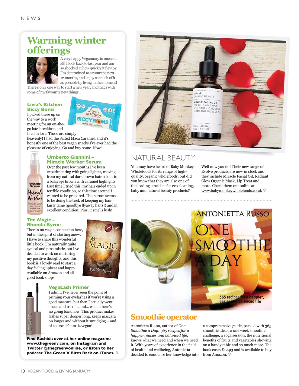 Vegan Food & Living Magazine Preview Pages