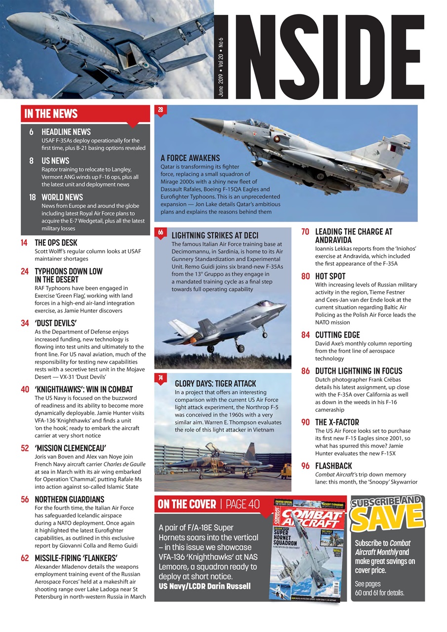 Combat Aircraft Journal Preview Pages