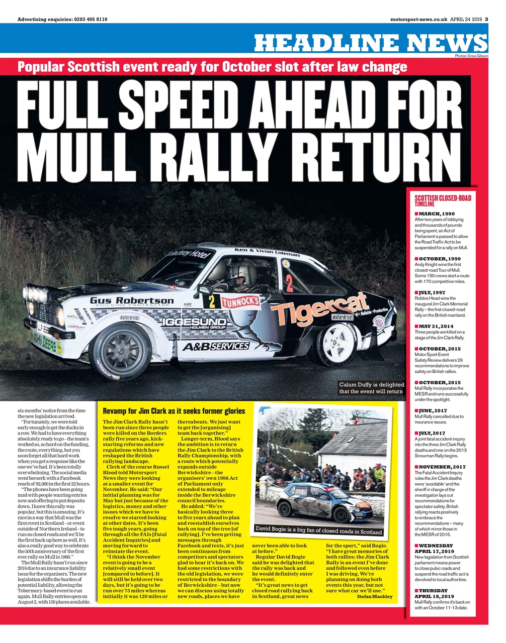 Motorsport News Preview Pages