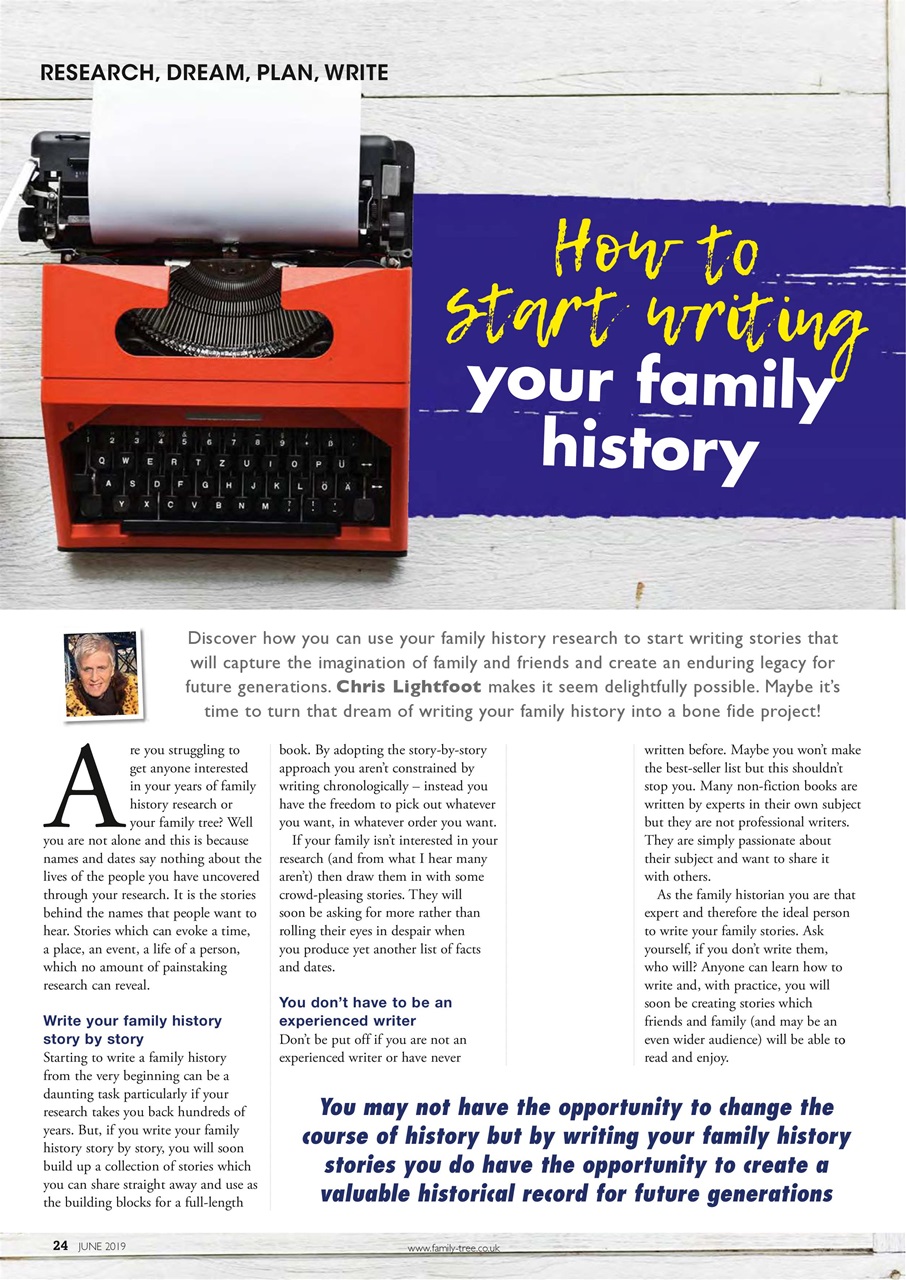 Family Tree Preview Pages