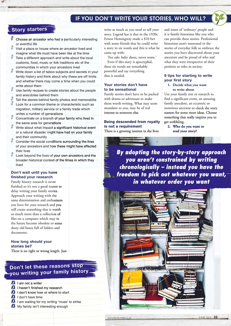 Family Tree Preview Pages