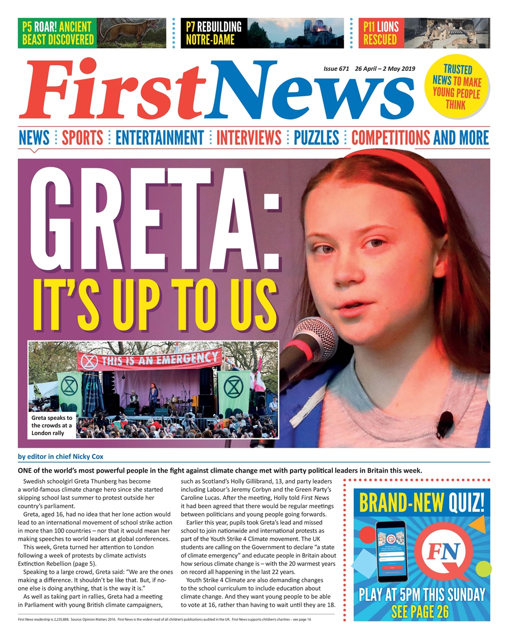 First News Preview Pages