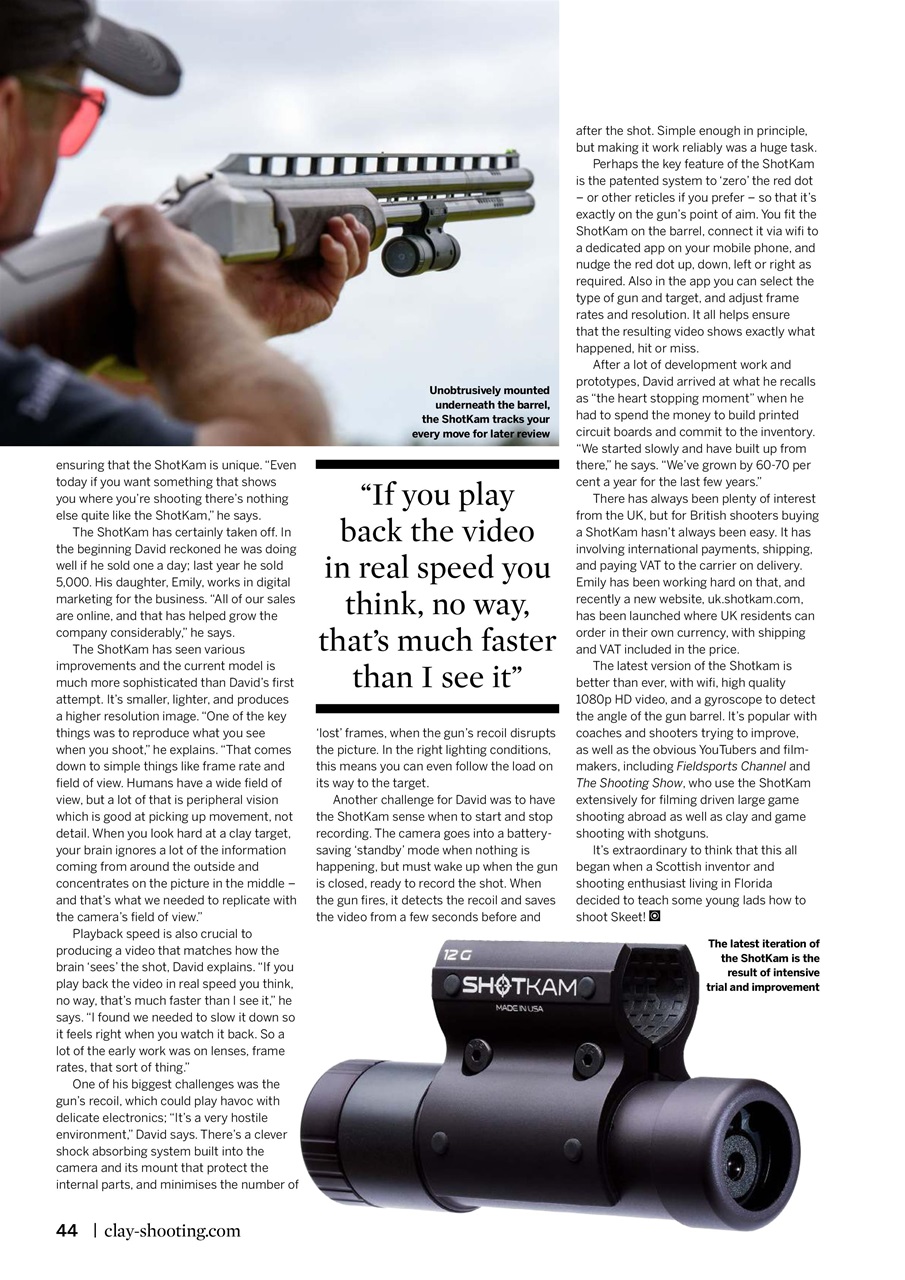 Clay Shooting Preview Pages