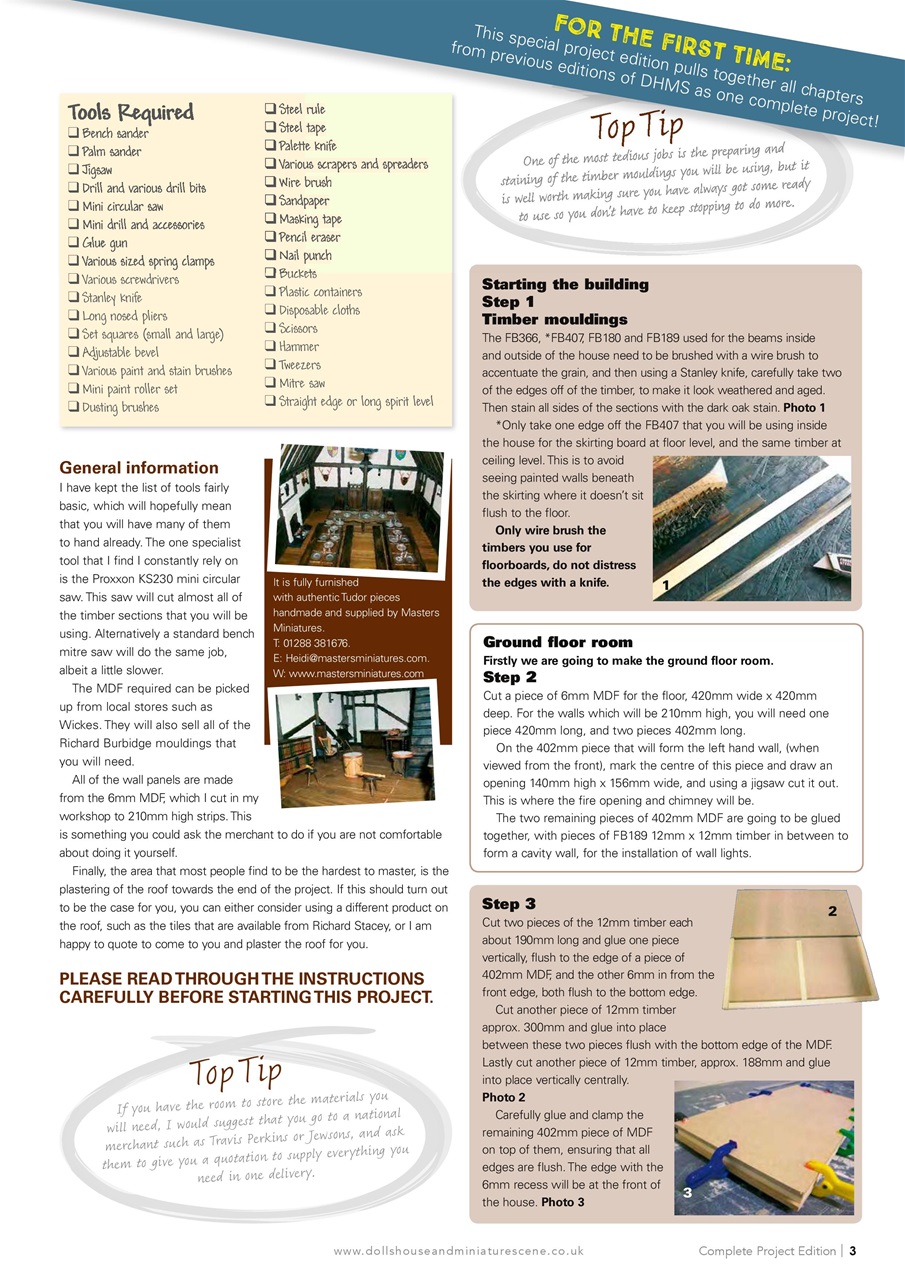 Dolls House and Miniature Scene Preview Pages