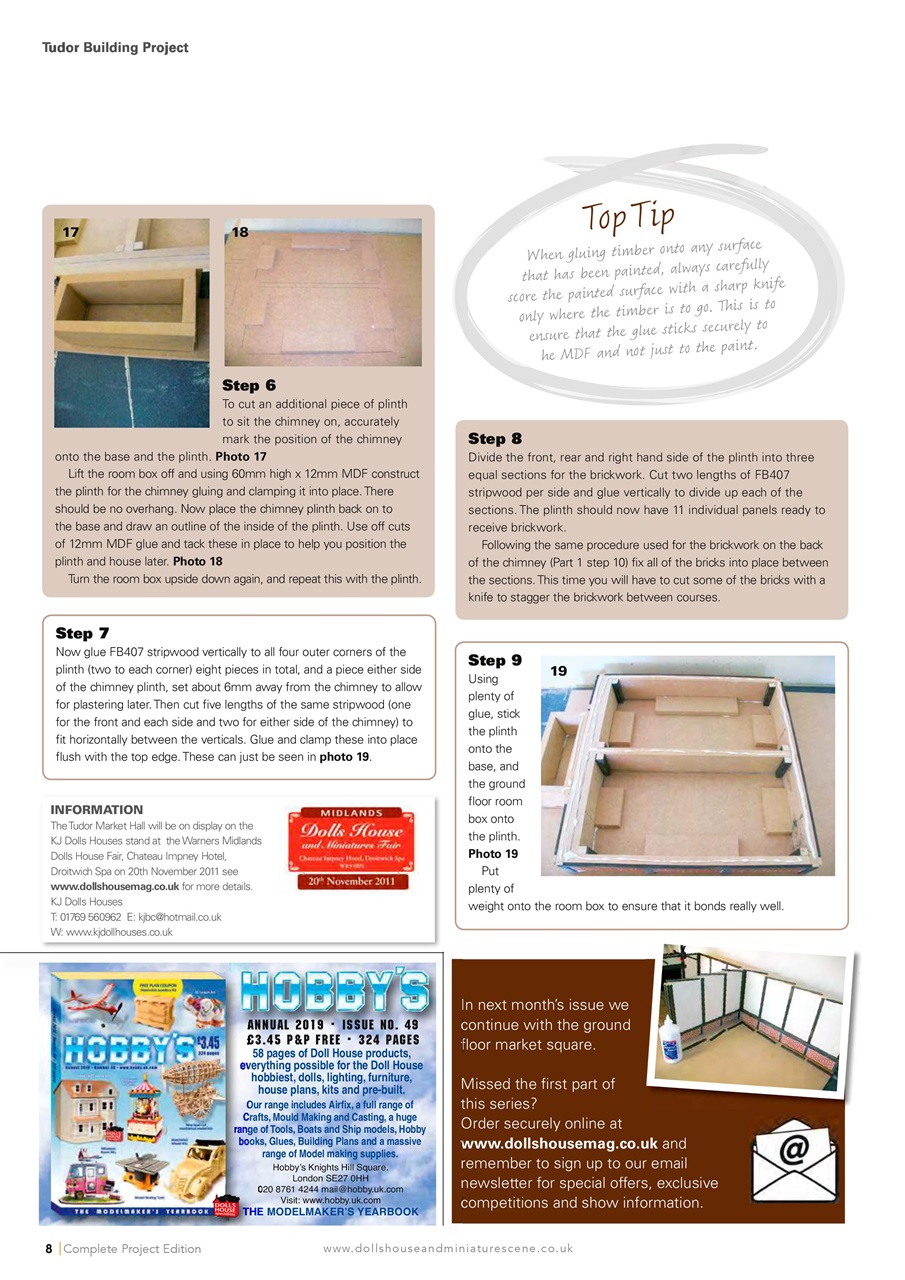 Dolls House and Miniature Scene Preview Pages