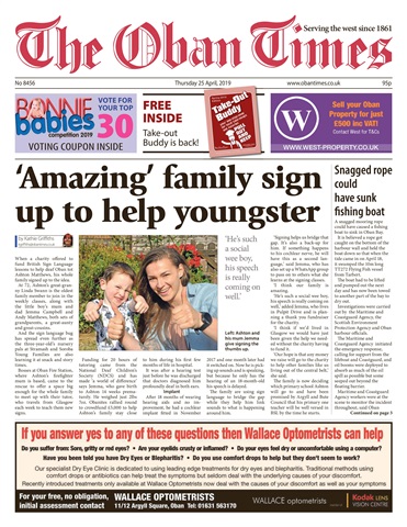 The Oban Times & Lochaber Times issue 25th April 2019