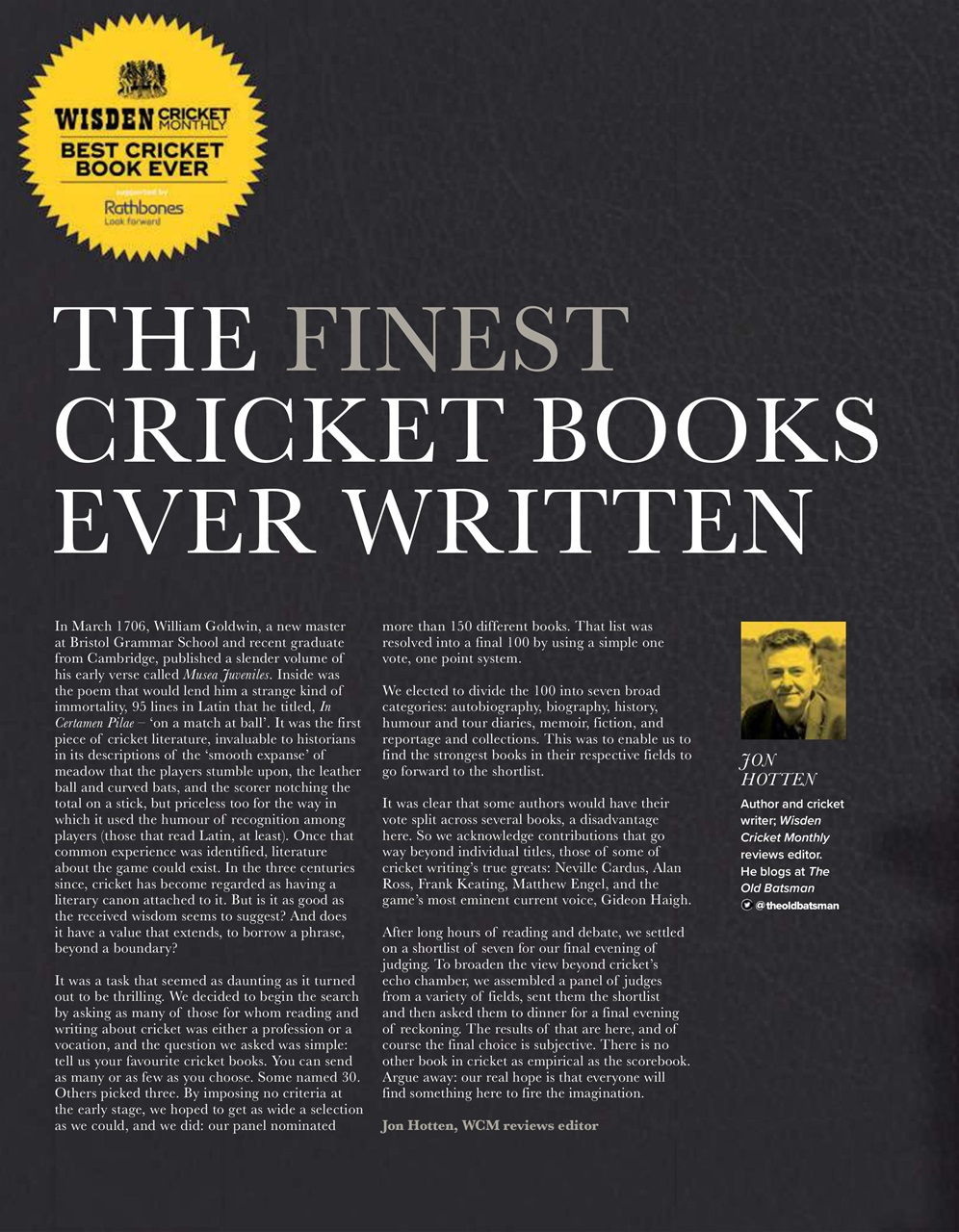 Wisden Cricket Monthly Preview Pages
