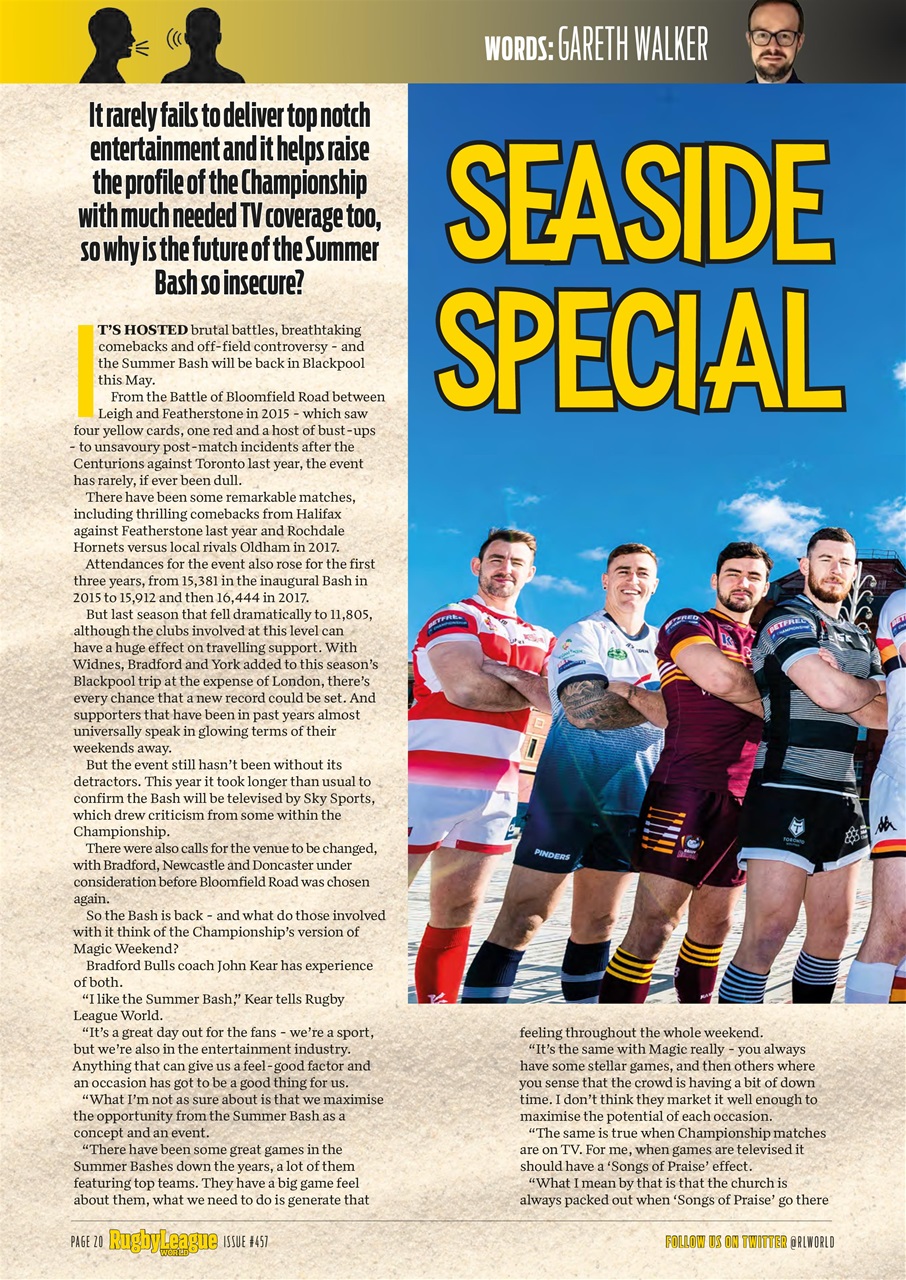 Rugby League World Preview Pages