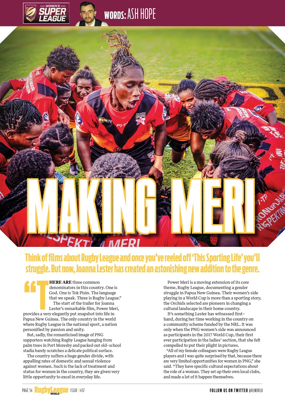 Rugby League World Preview Pages