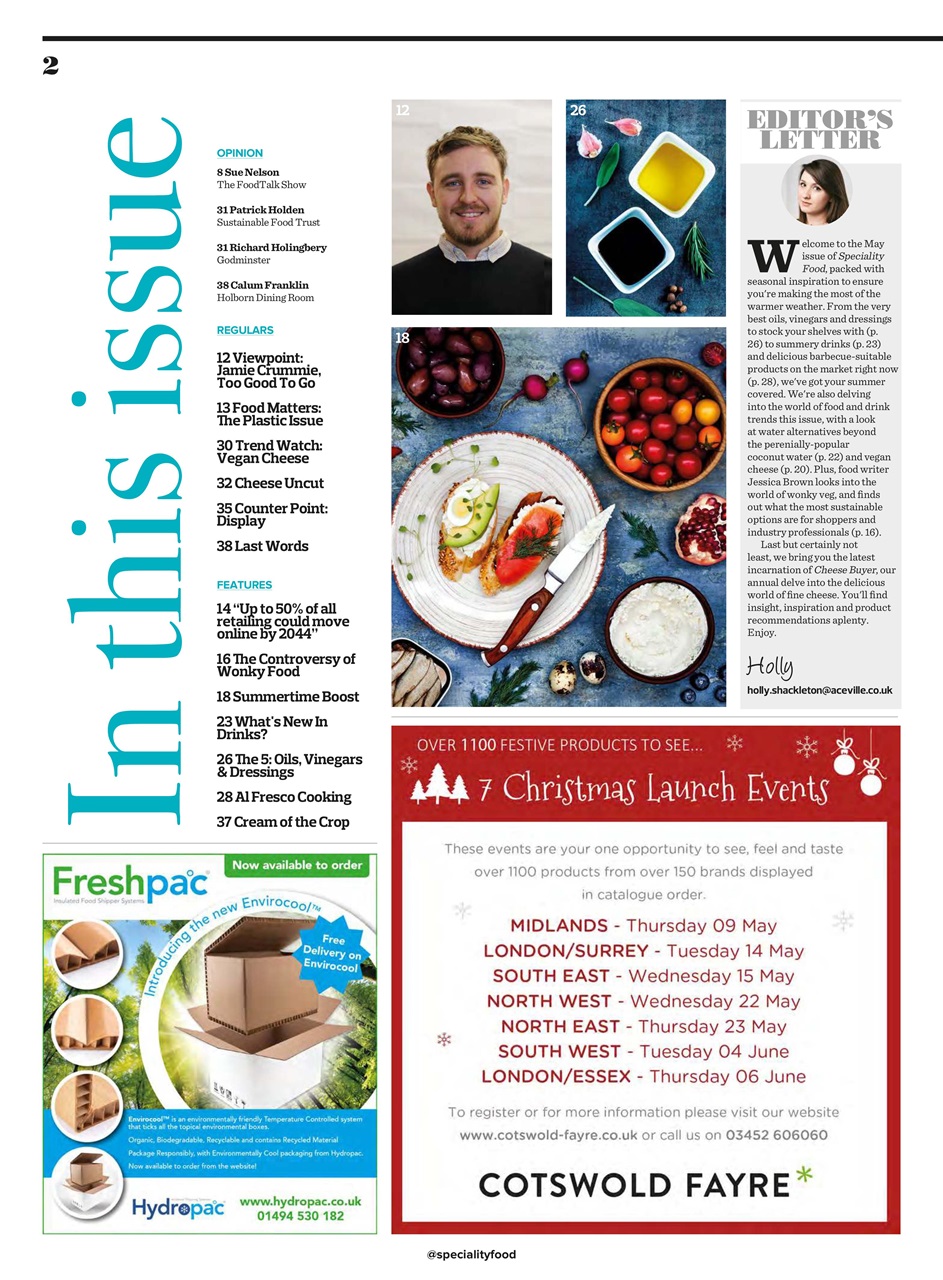 Speciality Food Preview Pages
