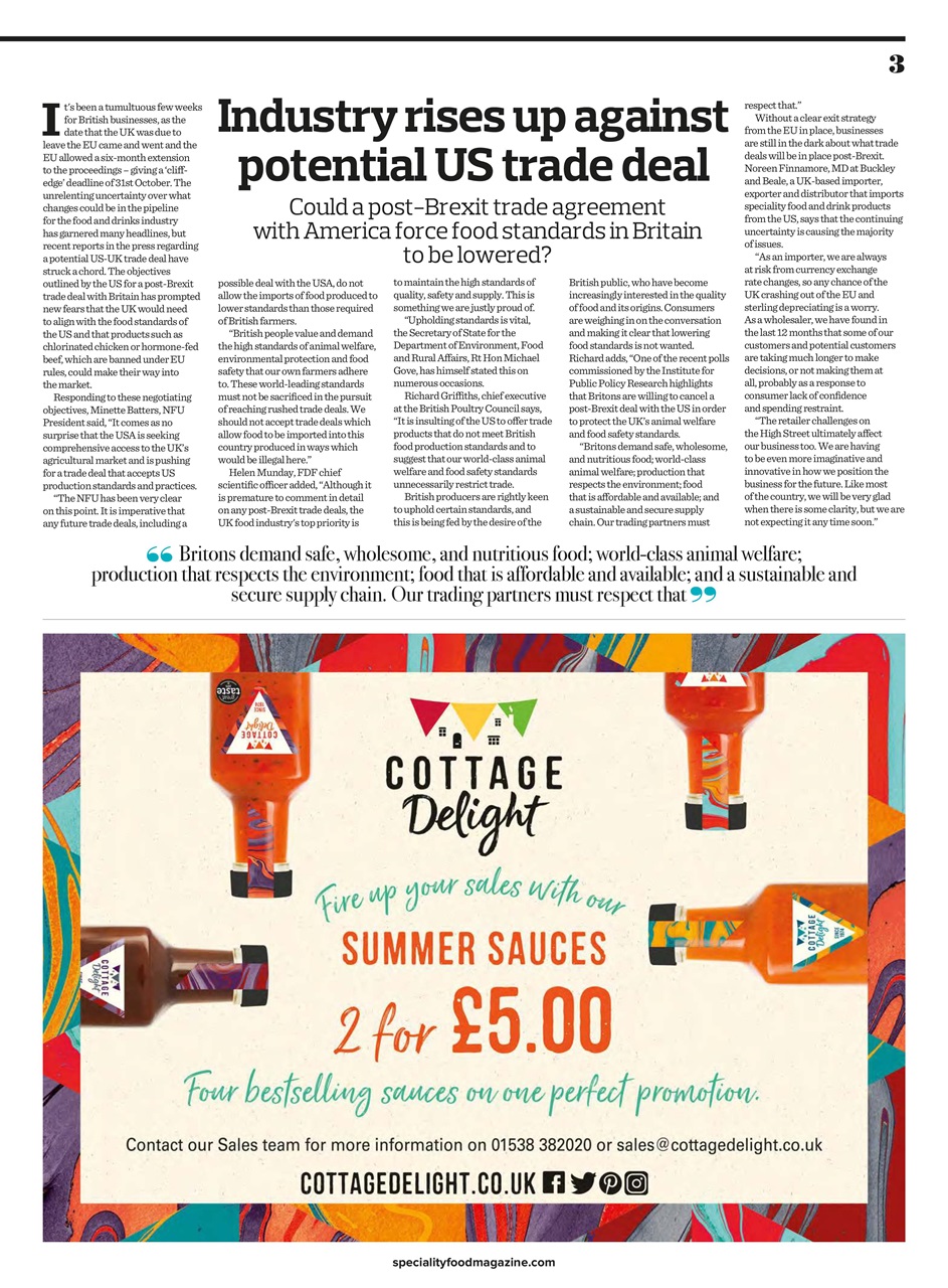 Speciality Food Preview Pages