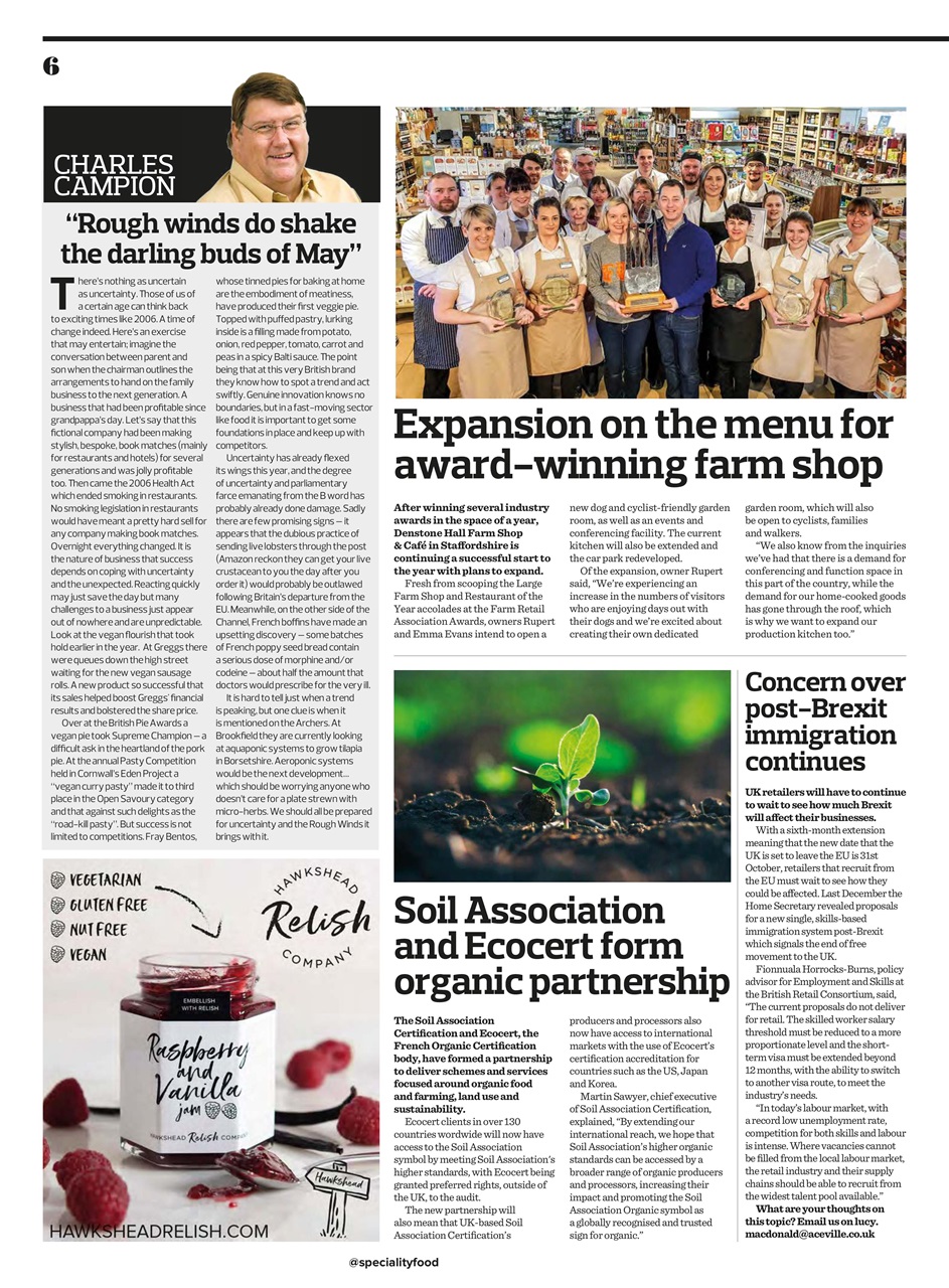 Speciality Food Preview Pages