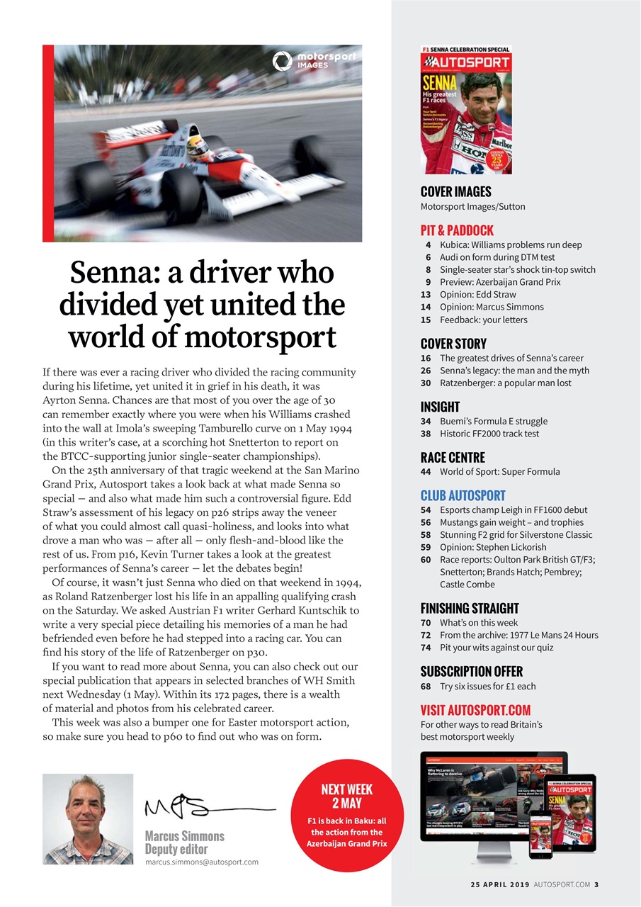 Autosport Preview Pages