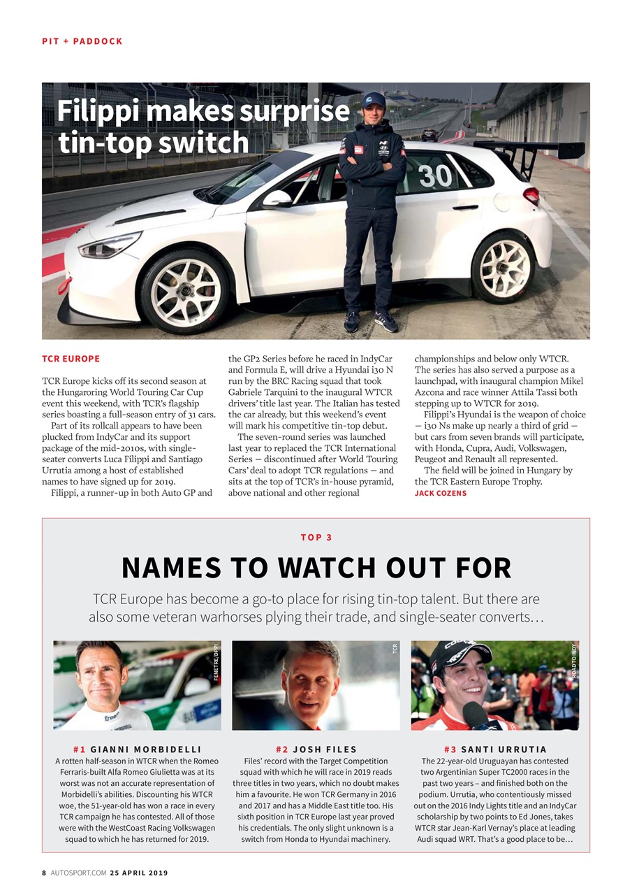 Autosport Preview Pages