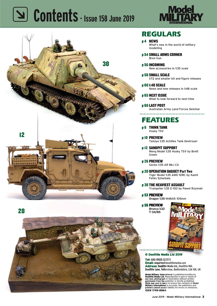 Military Modelling International Magazine Preview Pages