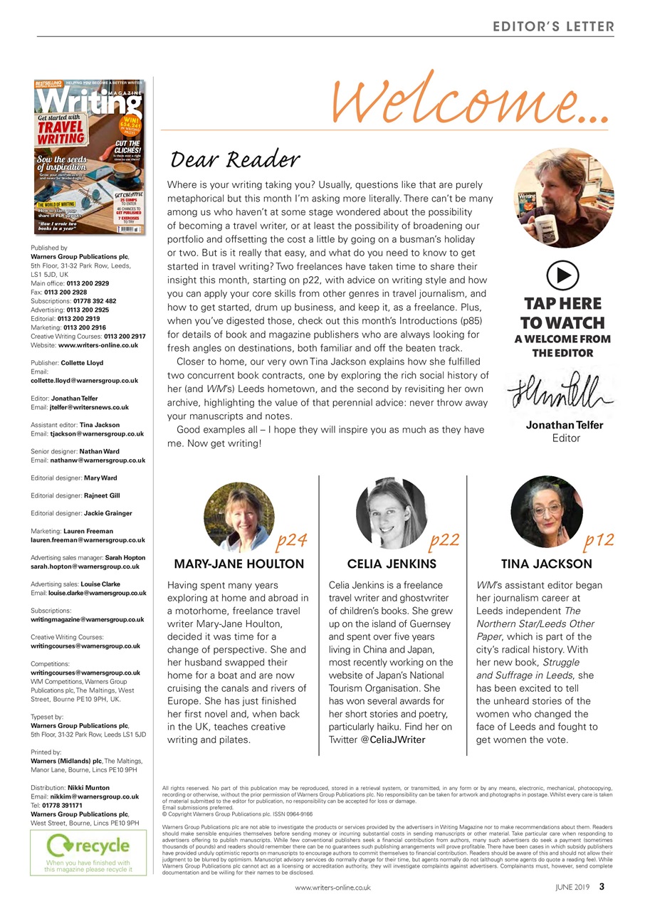 Writing Magazine Preview Pages