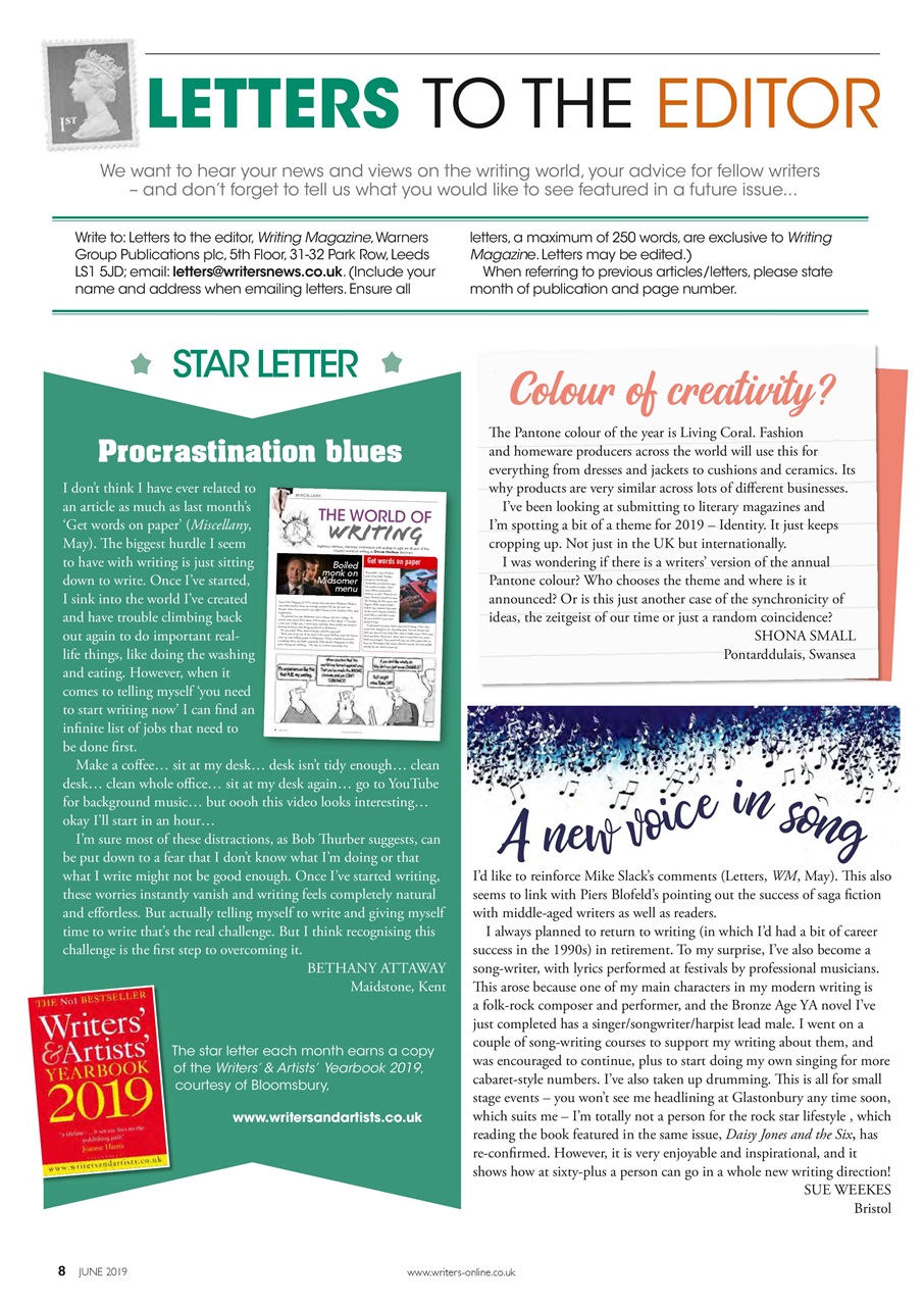 Writing Magazine Preview Pages