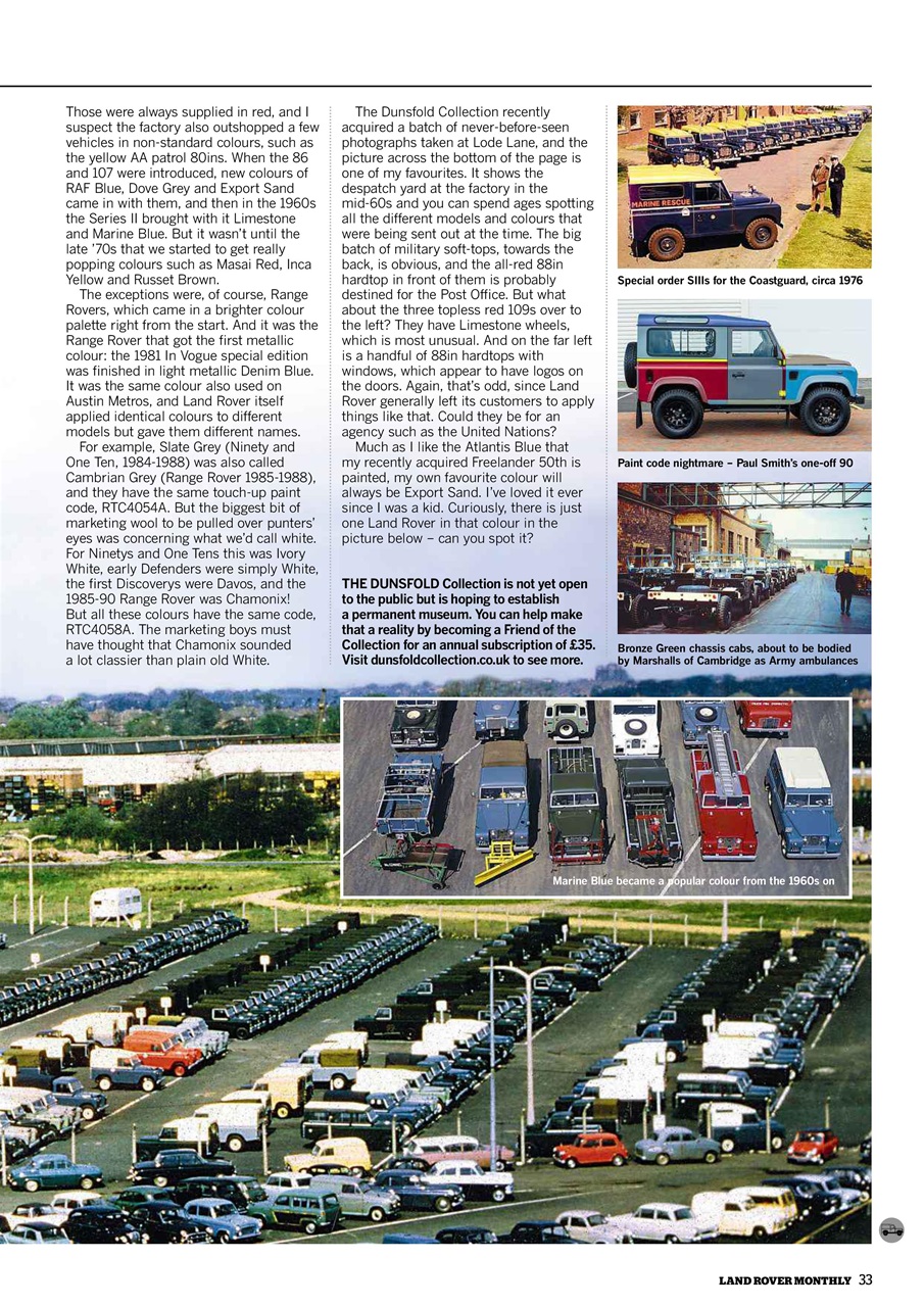 Land Rover Monthly Preview Pages