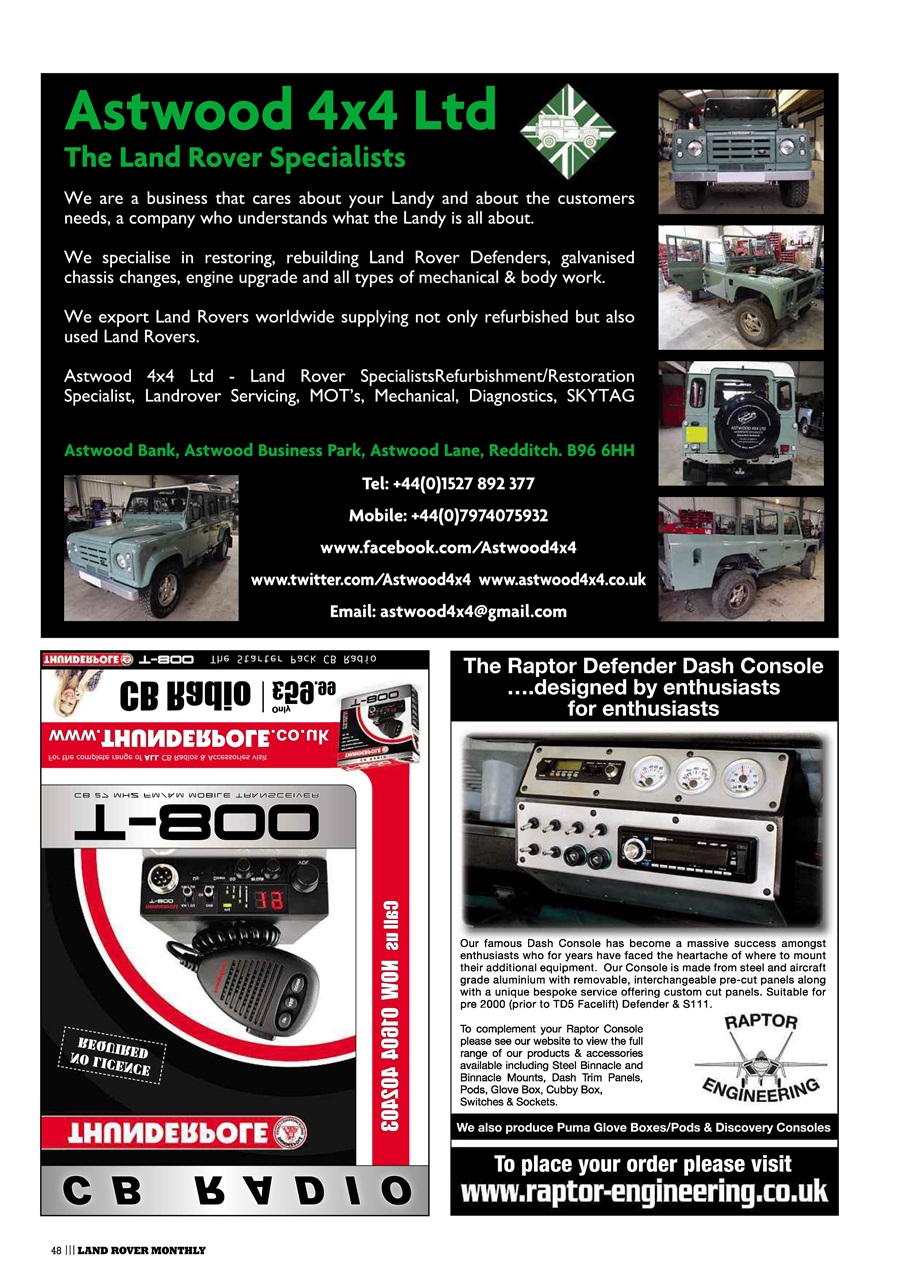 Land Rover Monthly Preview Pages