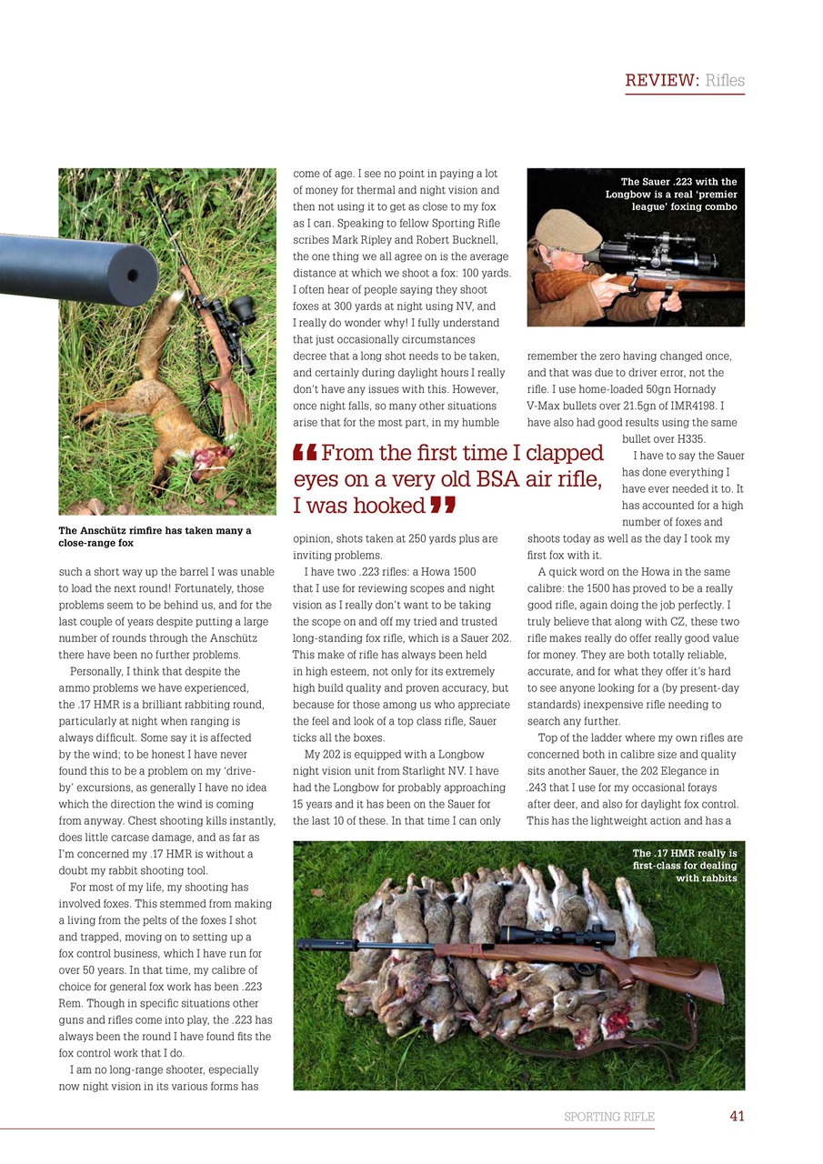 Sporting Rifle Preview Pages