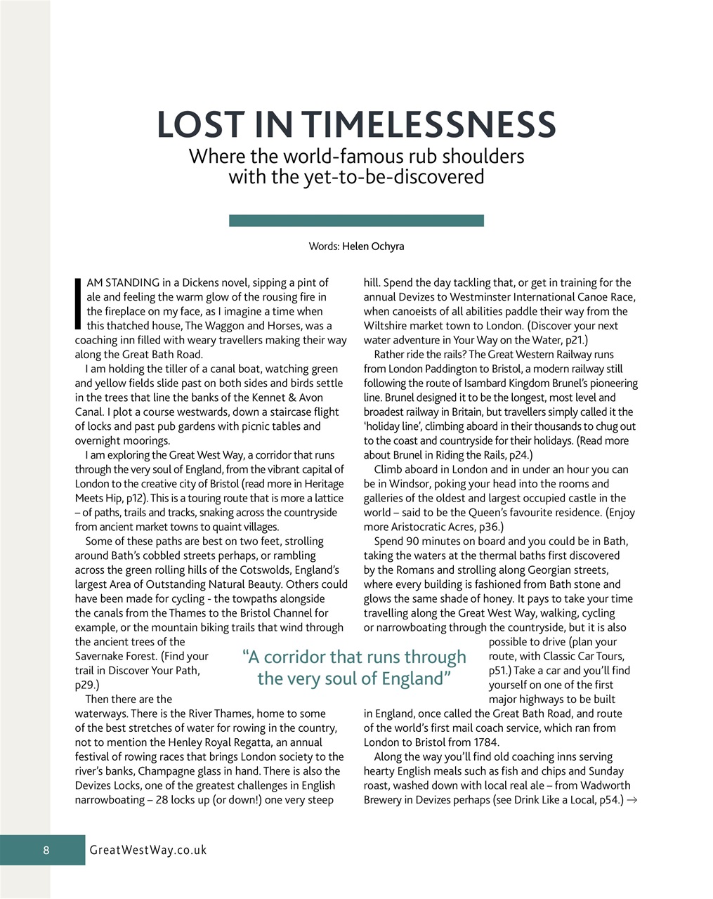 Great West Way Travel Preview Pages