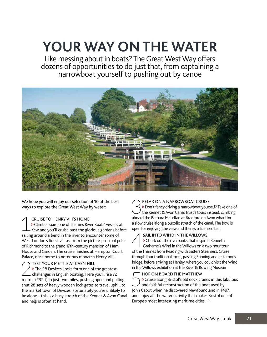 Great West Way Travel Preview Pages