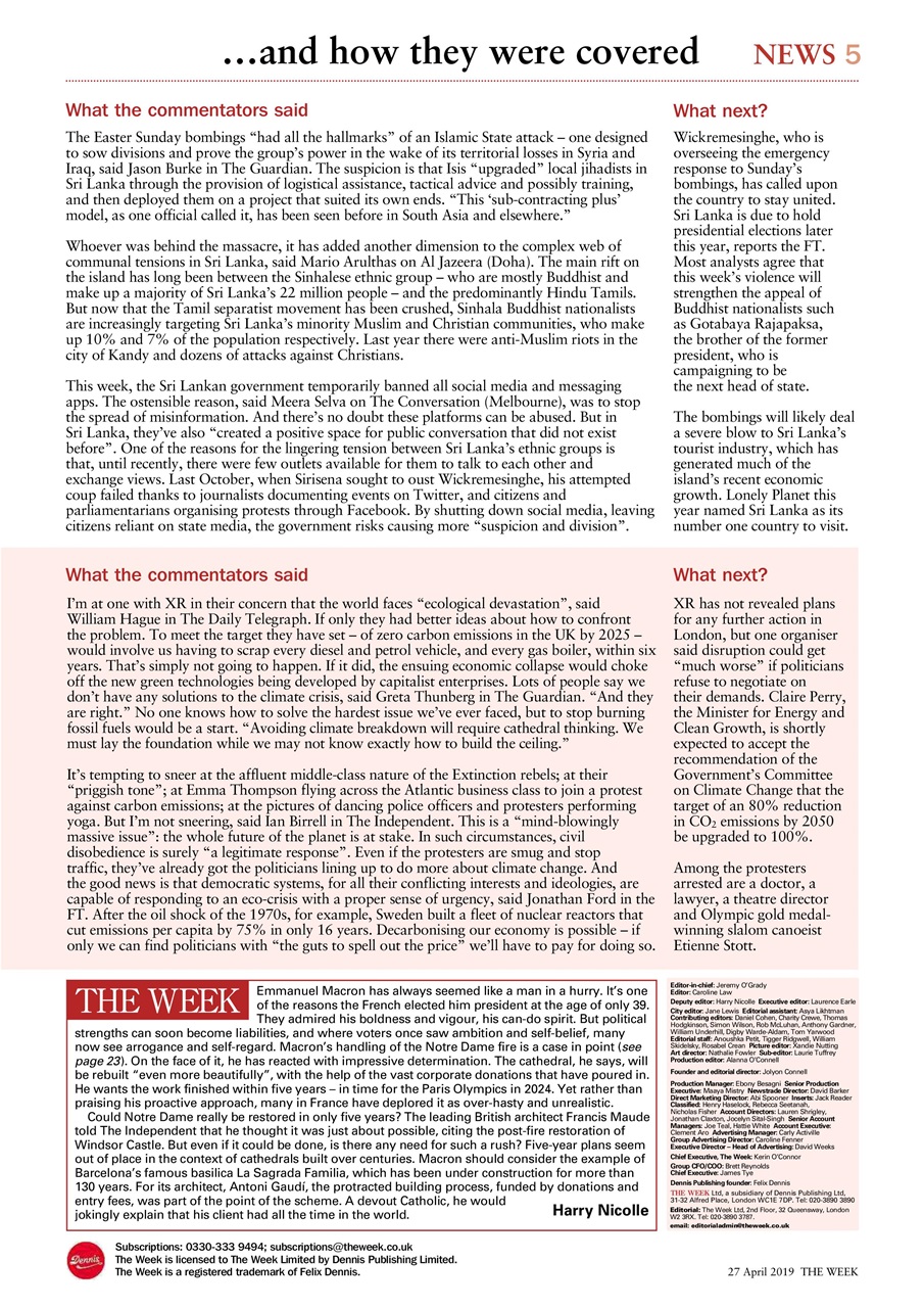 The Week Preview Pages