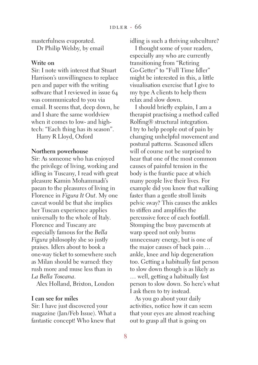 The Idler Magazine Preview Pages