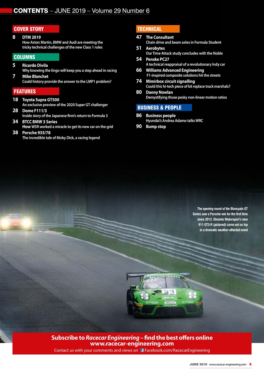 Racecar Engineering Preview Pages