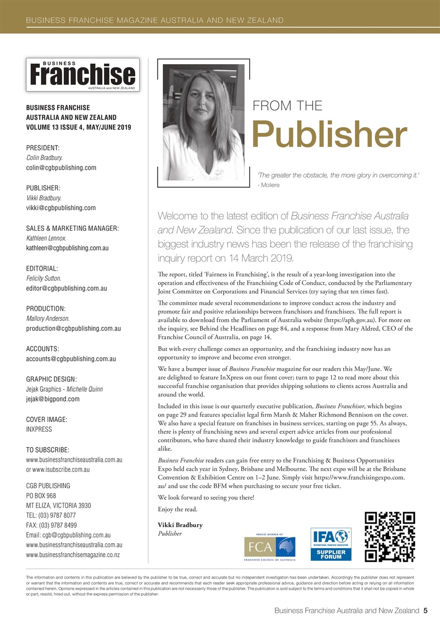 Business Franchise Australia&NZ Preview Pages
