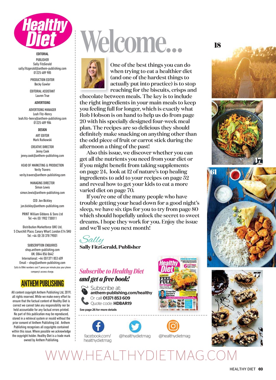 Healthy Diet Preview Pages
