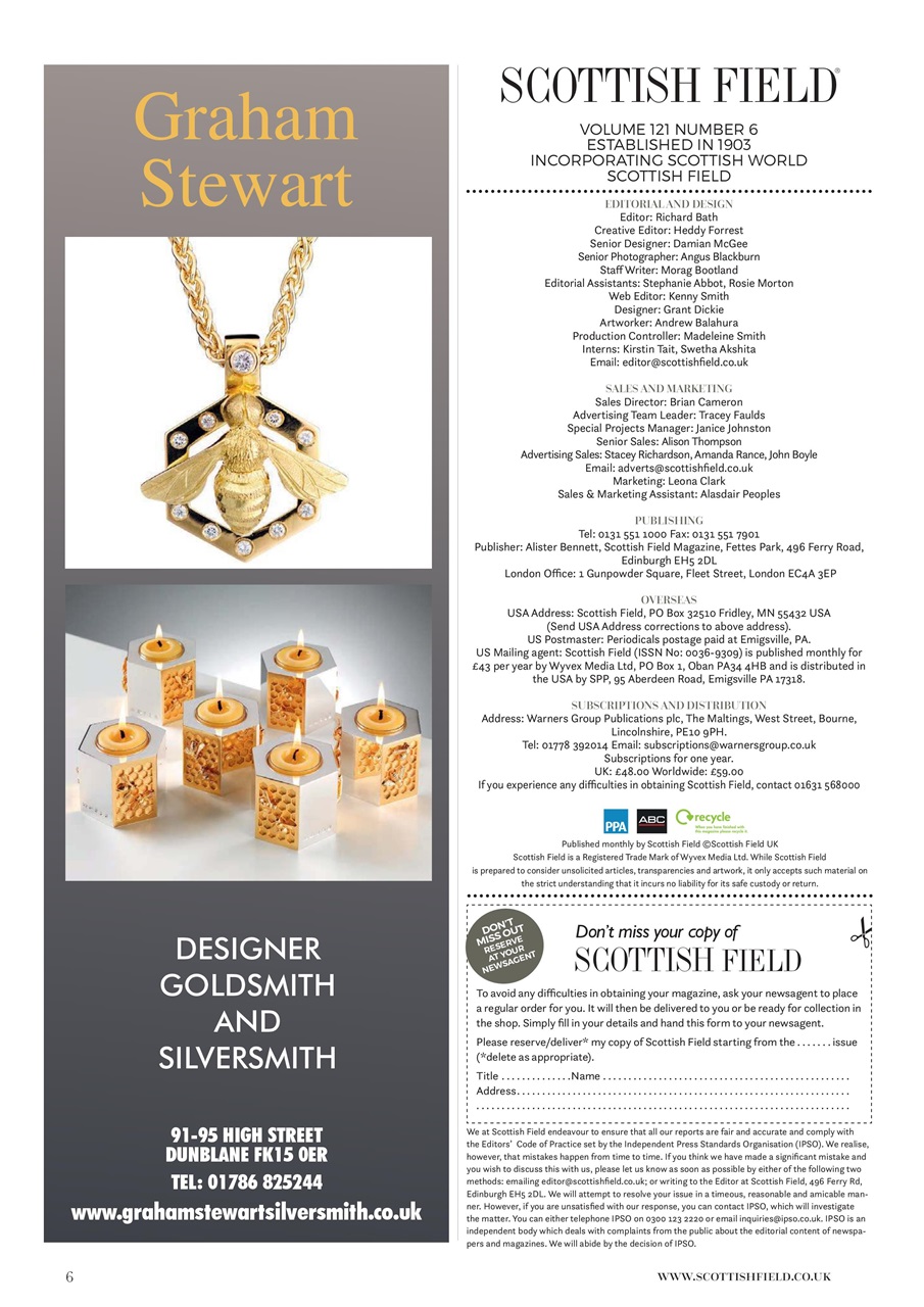 Scottish Field Preview Pages