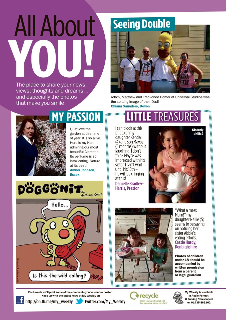 My Weekly Preview Pages