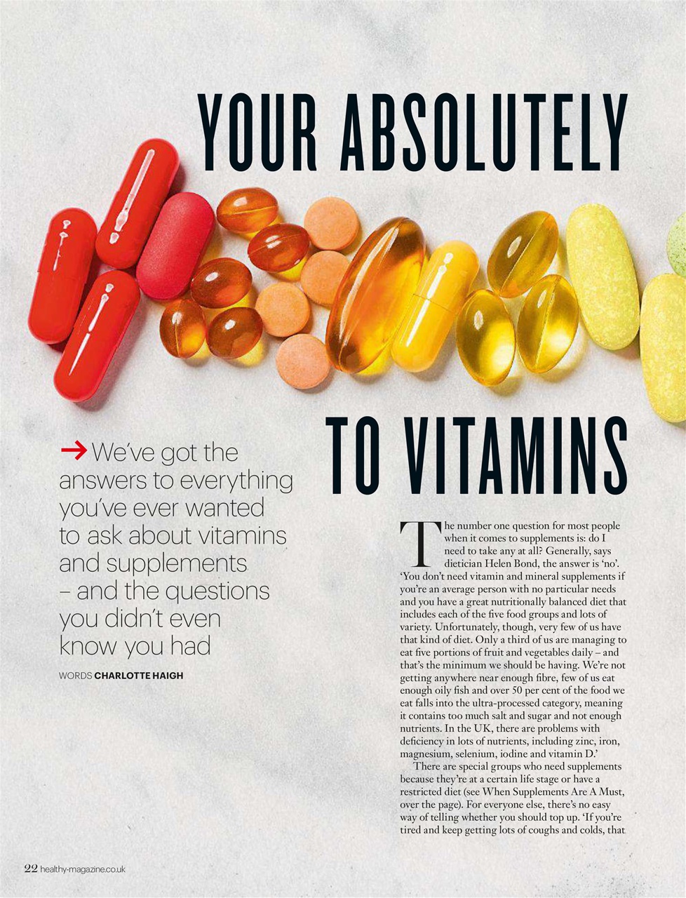 Healthy Magazine Preview Pages