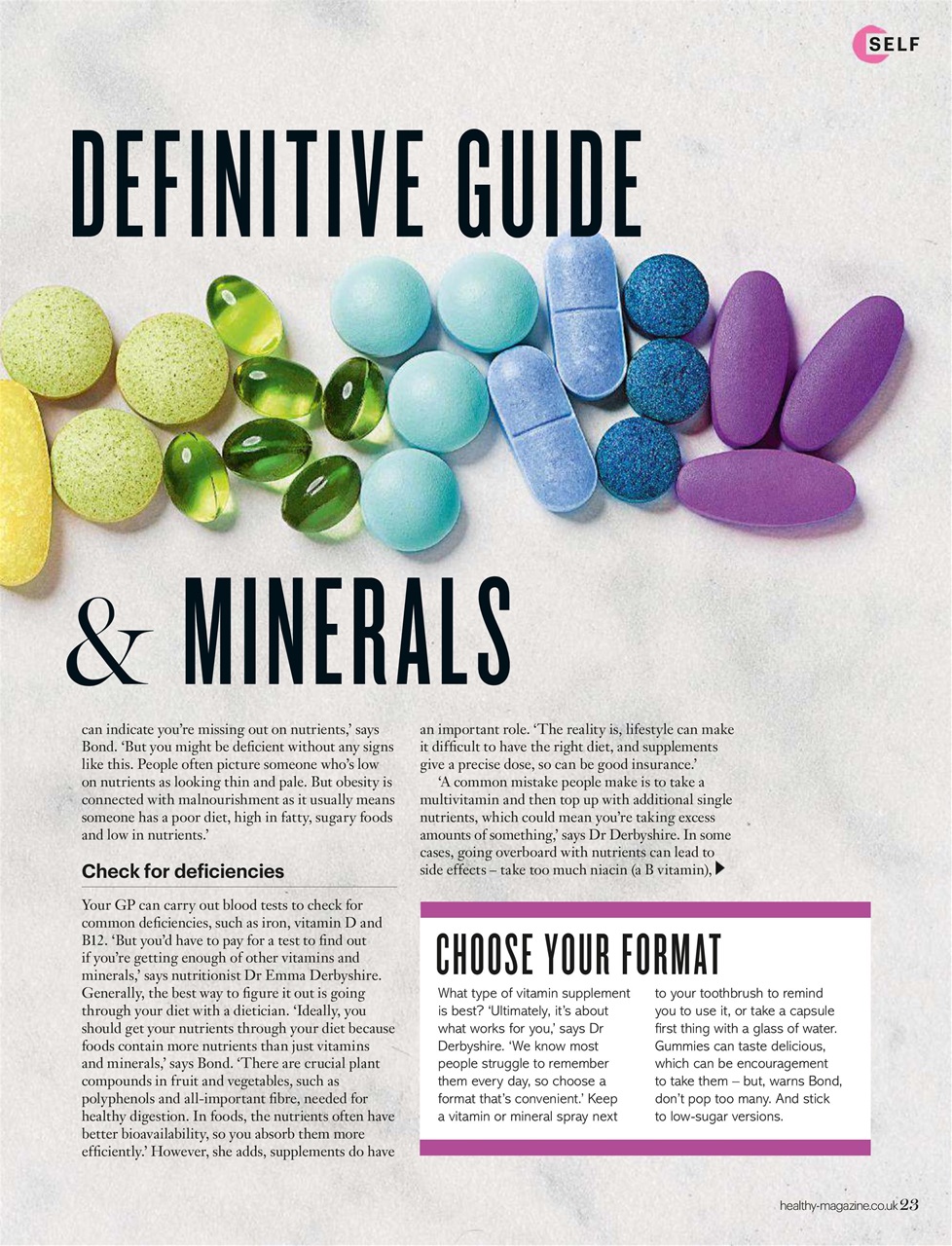 Healthy Magazine Preview Pages