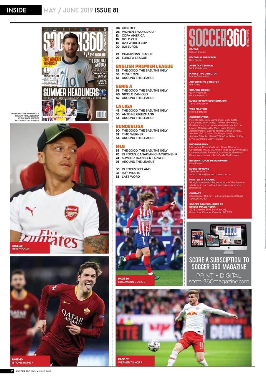 Soccer 360 Preview Pages