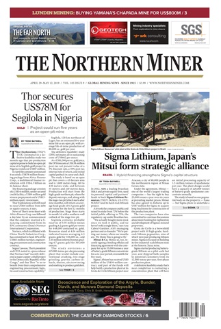 The Northern Miner issue Vol. 105 No. 9