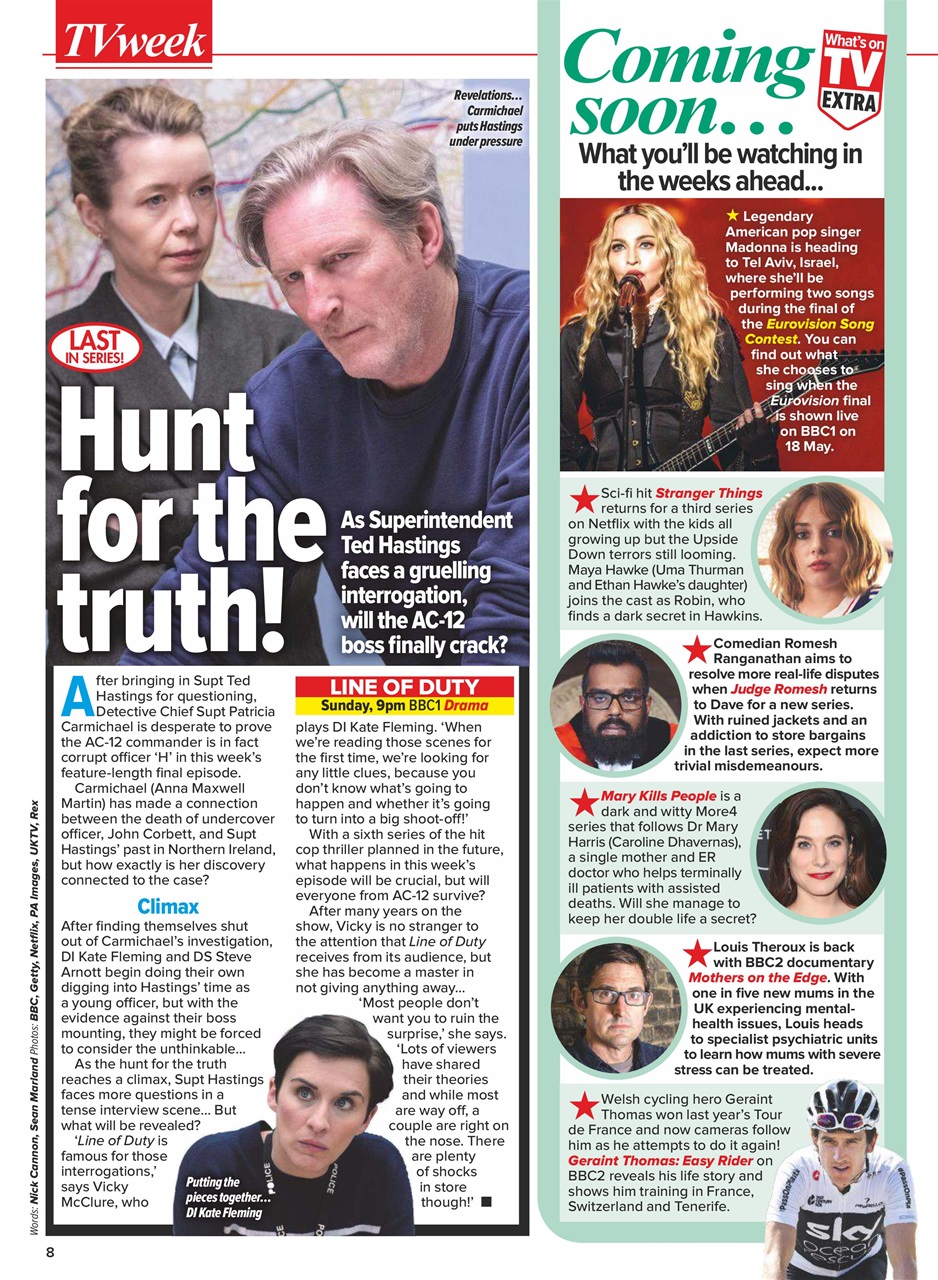 What's on TV Preview Pages