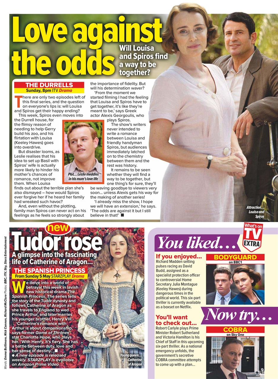 What's on TV Preview Pages