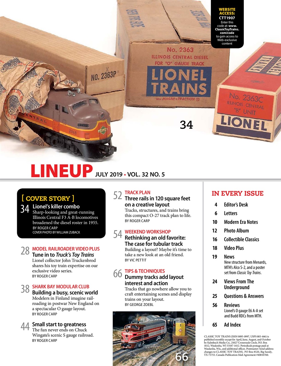 Classic Toy Trains Preview Pages
