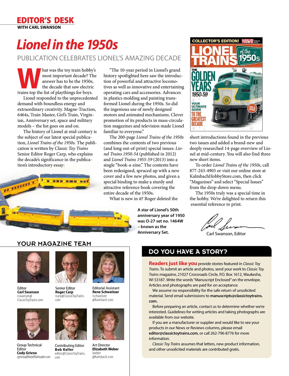 Classic Toy Trains Preview Pages