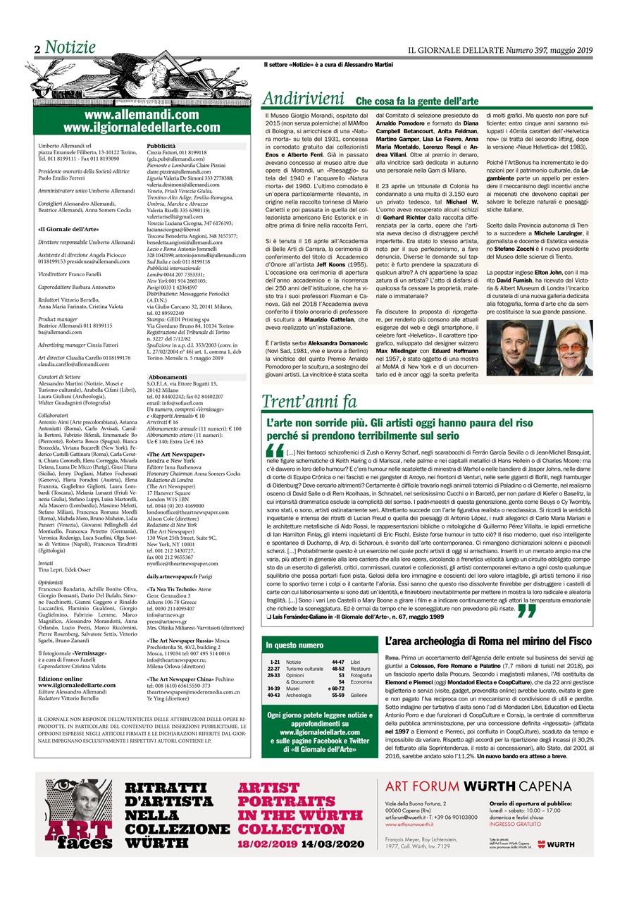 Il Giornale Dell’Arte Preview Pages