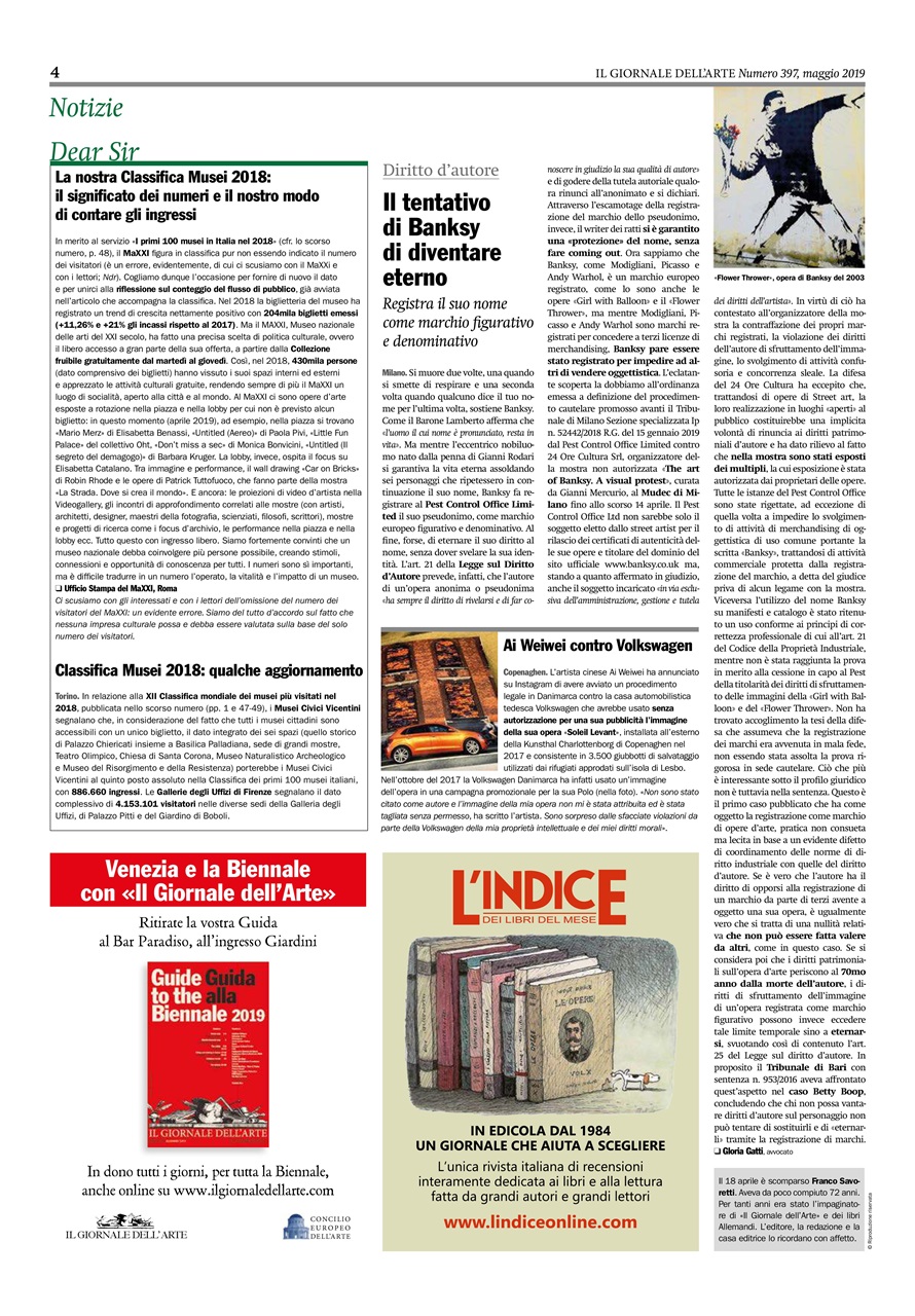 Il Giornale Dell’Arte Preview Pages