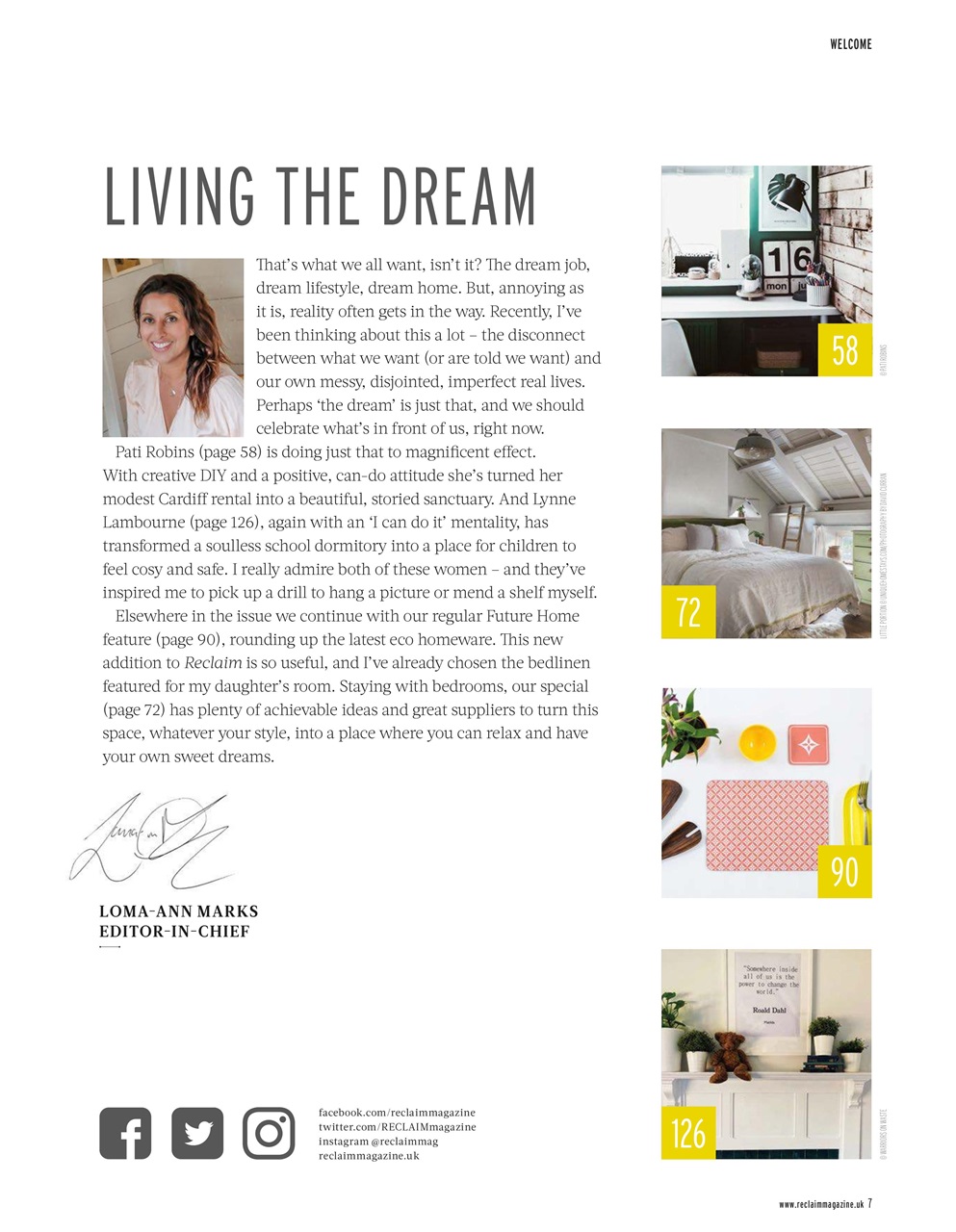 Reclaim Preview Pages