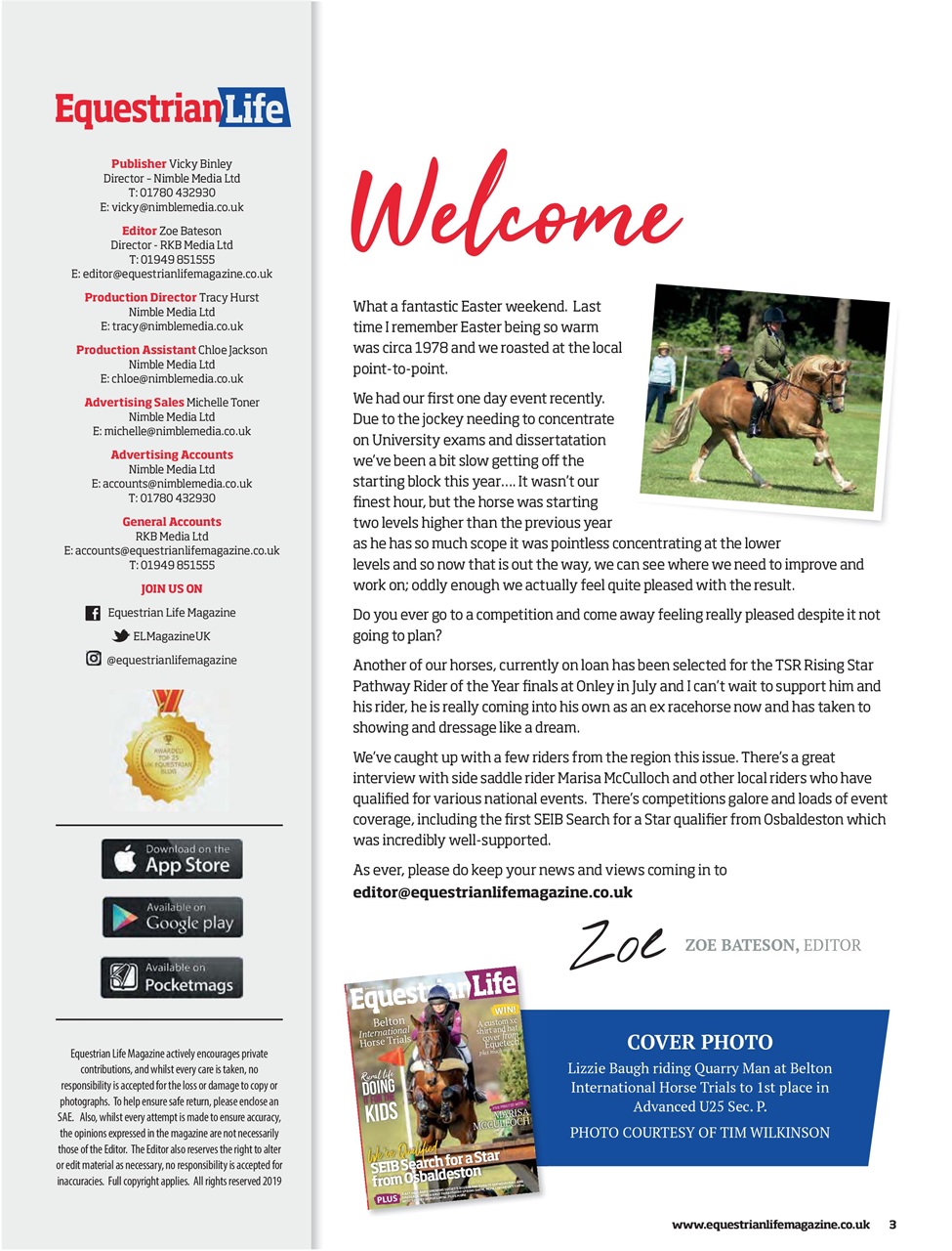Equestrian Life Magazine Preview Pages