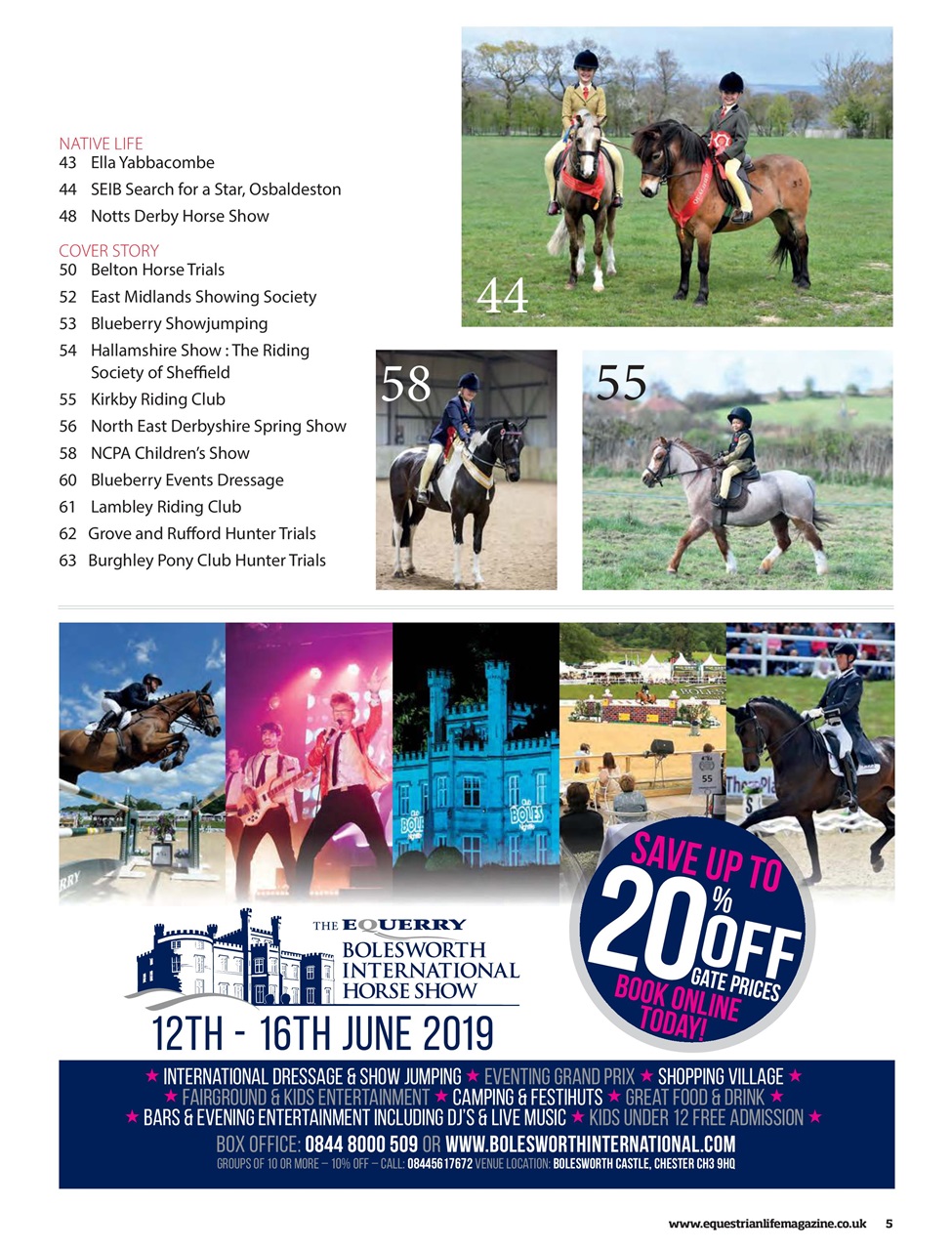 Equestrian Life Magazine Preview Pages